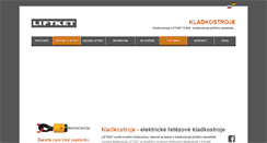 Desktop Screenshot of kladkostroje.cz